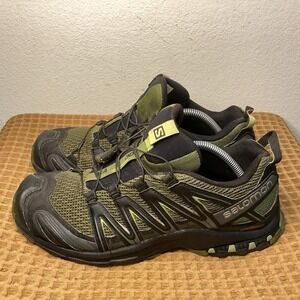 Salomon XA Pro 3D Mens Sz 11 Green Trail Running Hiking Sneakers Shoes 392519